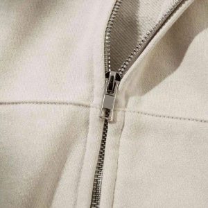 Concert Outfit Embroidery Spots Zip-Up Hoodie