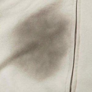 Concert Outfit Embroidery Spots Zip-Up Hoodie