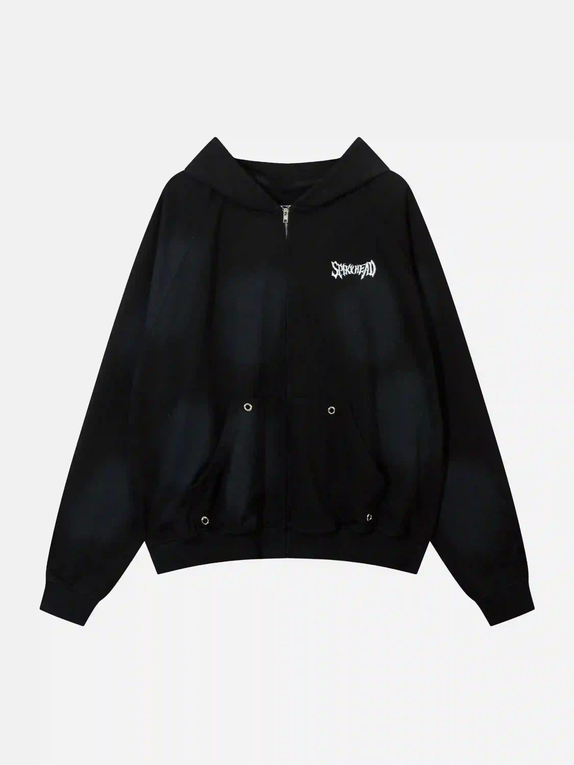 Concert Outfit Embroidery Spots Zip-Up Hoodie Concert Outfit Embroidery Spots Zip-Up Hoodie