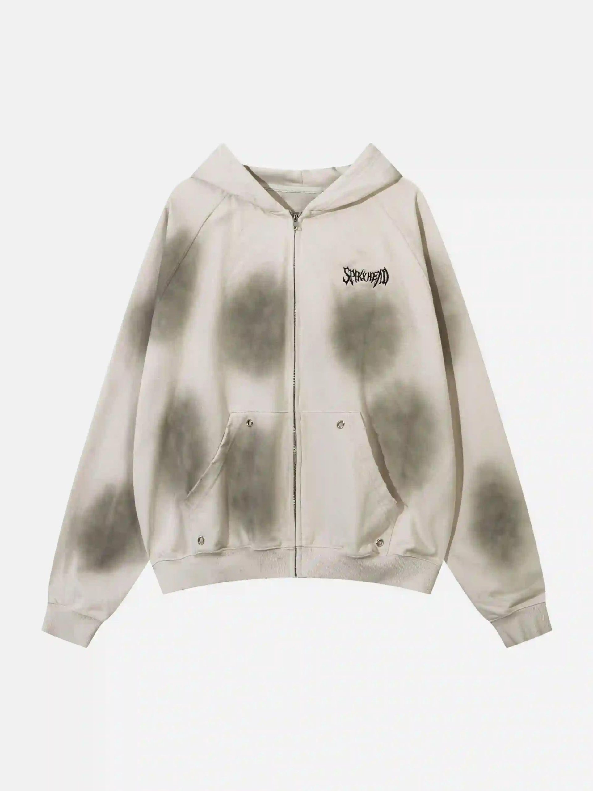 Concert Outfit Embroidery Spots Zip-Up Hoodie Concert Outfit Embroidery Spots Zip-Up Hoodie