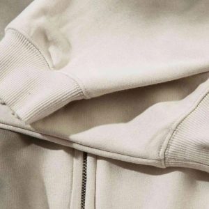 Concert Outfit Embroidery Spots Zip-Up Hoodie