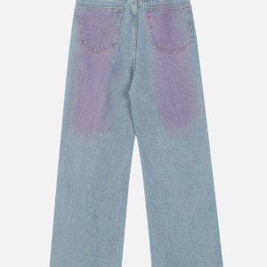 Concert Outfit Embroidery Star Washed Jeans