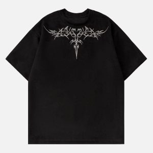 Concert Outfit Embroidery Suede Tee