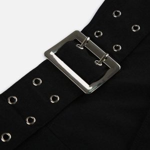 Concert Outfit Eyelet Solid Color Shorts