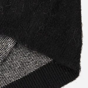 Concert Outfit Facial Pattern Mohair Sweater