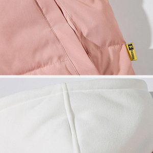 Concert Outfit Fake Two-Piece Hooded Winter Coat