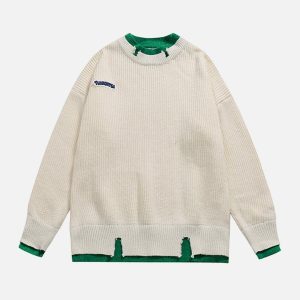 Concert Outfit Fake Two Sweater