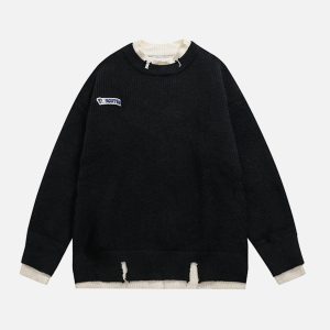 Concert Outfit Fake Two Sweater