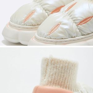 Concert Outfit Fantastic Design Latex Cotton-Padded Shoes