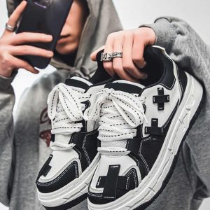 Concert Outfit Fashionable And Versatile Thick-Soled Board Shoes