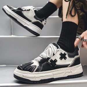 Concert Outfit Fashionable And Versatile Thick-Soled Board Shoes
