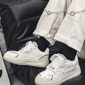 Concert Outfit Fashionable And Versatile Thick-Soled Board Shoes