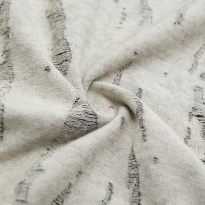 Concert Outfit Faux Two-Piece Distressed Woolen T-Shirt