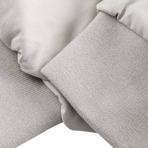 Concert Outfit Faux Two-Piece Multi Pocket Spliced Hooded Bomber Jacket