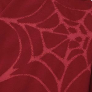 Concert Outfit Flocked Spider Hoodie