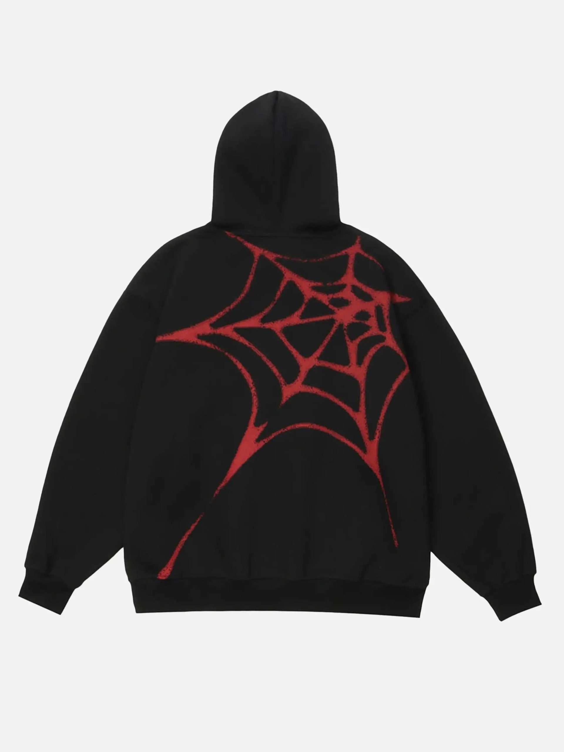 Concert Outfit Flocked Spider Hoodie Concert Outfit Flocked Spider Hoodie
