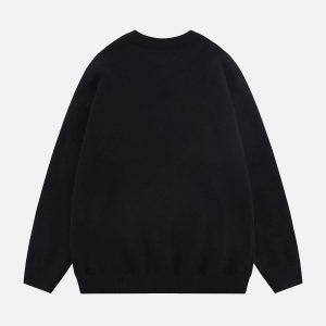 Concert Outfit Flocking Bunny Sweater