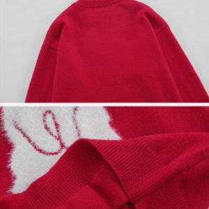 Concert Outfit Flocking Bunny Sweater