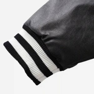 Concert Outfit Flocking Embroidery Baseball Jacket