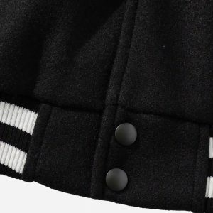 Concert Outfit Flocking Embroidery Baseball Jacket