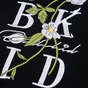 Concert Outfit Floral Embroidered Oversized Short Sleeve T-Shirt