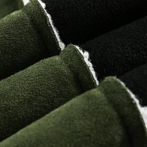 Concert Outfit Floral Embroidered Suede Fleece Jacket