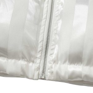 Concert Outfit Floral Letter Embroidered Stand Collar Cotton Coat