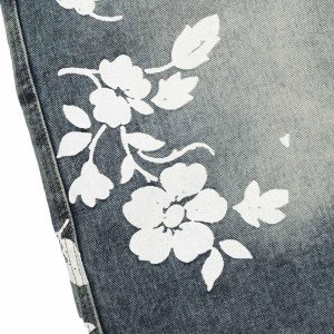 Concert Outfit Floral Print Denim Shorts