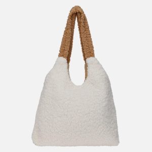 Concert Outfit Flower Sherpa Bag