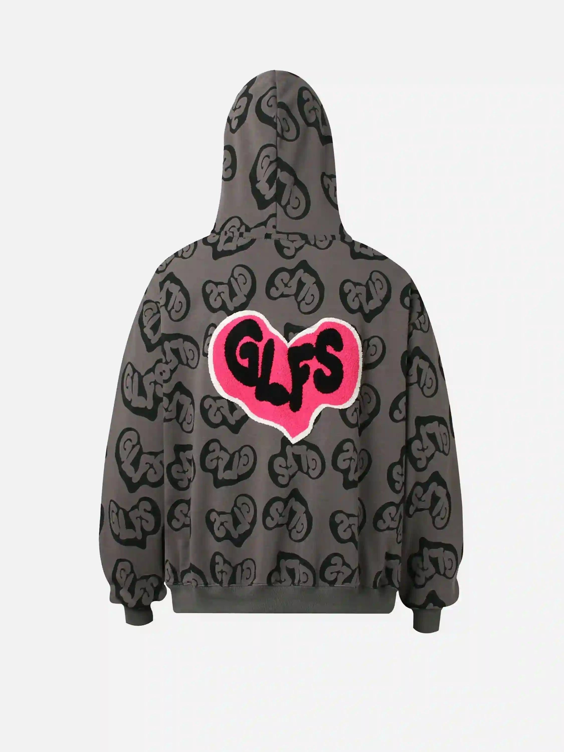 Concert Outfit Foam Heart Hoodie