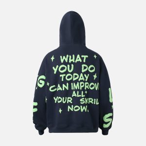 Concert Outfit Foam Letter Hoodie