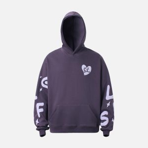 Concert Outfit Foam Letter Hoodie