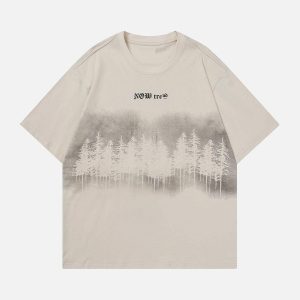 Concert Outfit Forest Inkjet Print Tee