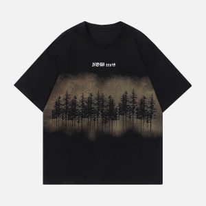 Concert Outfit Forest Inkjet Print Tee