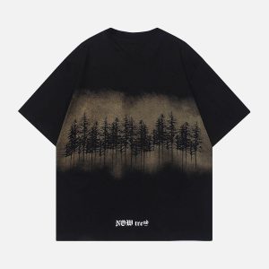 Concert Outfit Forest Inkjet Print Tee