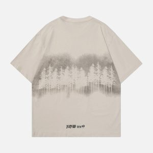 Concert Outfit Forest Inkjet Print Tee