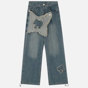 Concert Outfit Fringe Bow Jeans