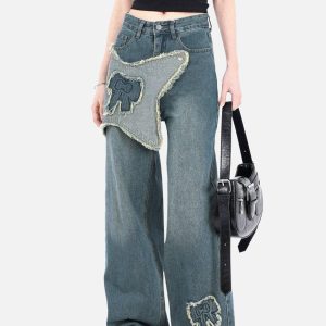 Concert Outfit Fringe Bow Jeans