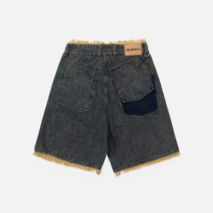 Concert Outfit Fringe Denim Jorts