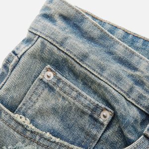 Concert Outfit Fringe Distressed Jeans