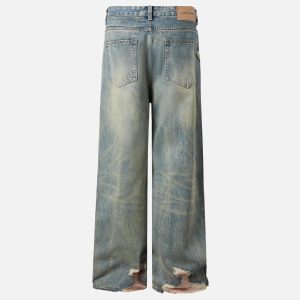 Concert Outfit Fringe Distressed Jeans