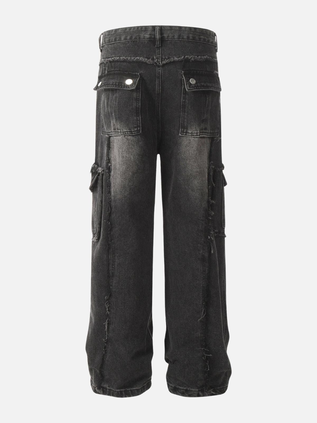 Concert Outfit Fringe Multi Pocket Jeans Concert Outfit Fringe Multi Pocket Jeans