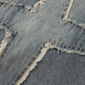 Concert Outfit Fringe Star Loose Jeans