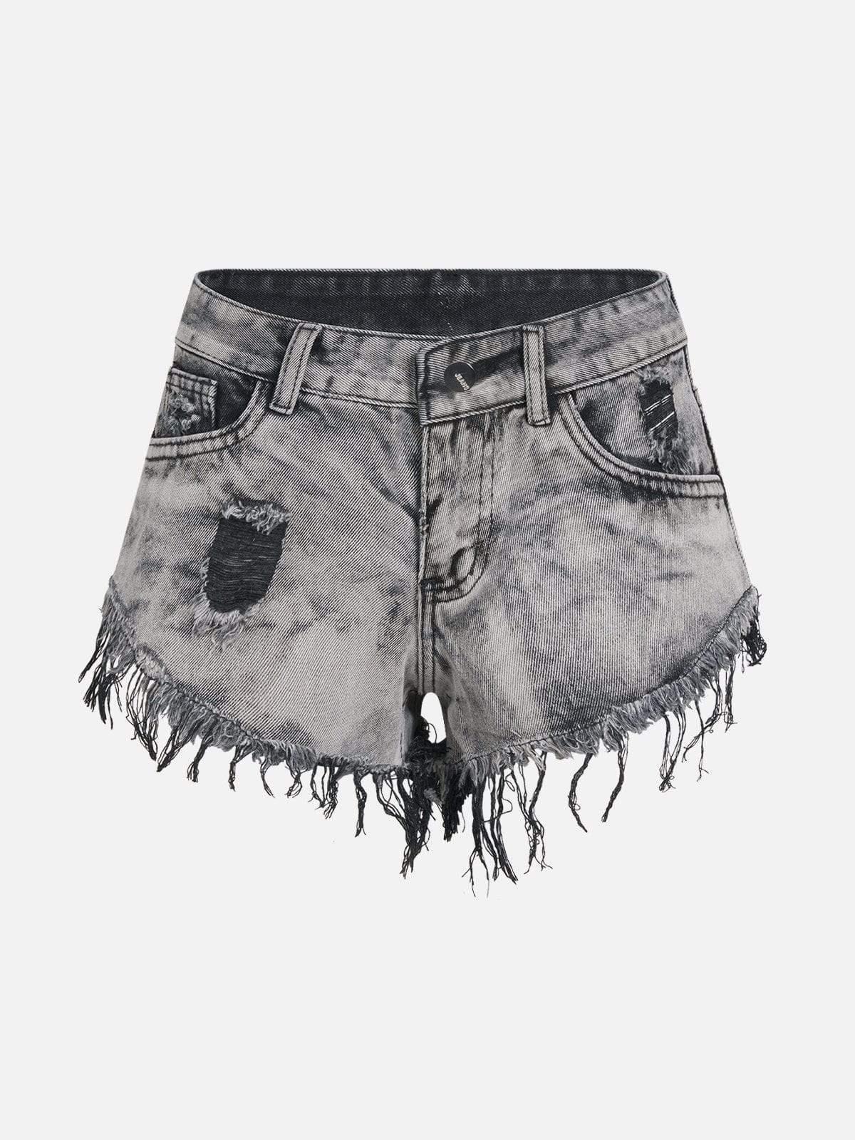 Concert Outfit Fringe Washed Shorts Concert Outfit Fringe Washed Shorts
