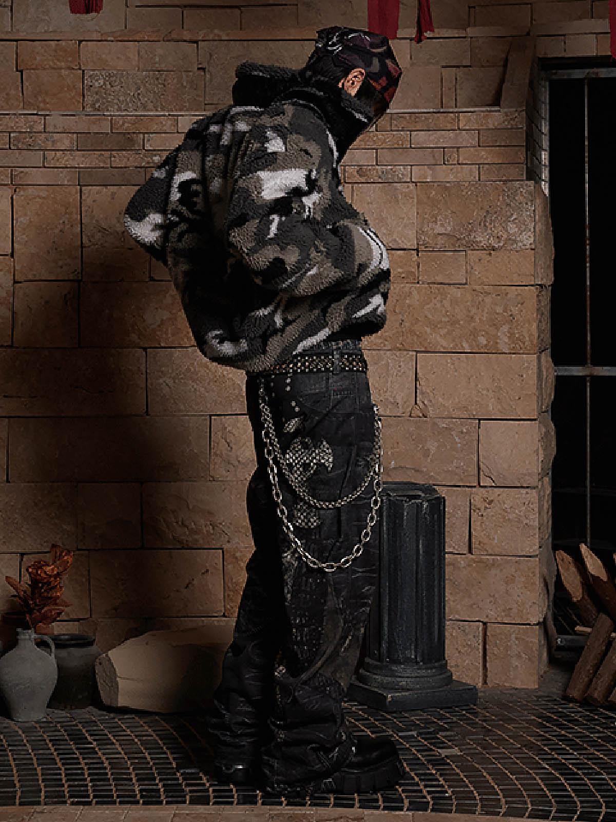 Concert Outfit Full Cross Stitching Leather Flare Jeans Concert Outfit Full Cross Stitching Leather Flare Jeans