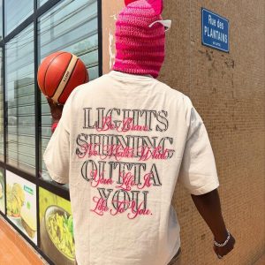 Concert Outfit Full Diamond Tooth Pattern T-Shirt