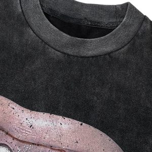 Concert Outfit Full Diamond Tooth Pattern T-Shirt