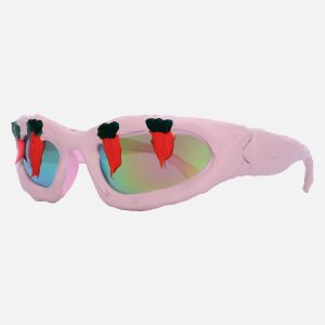 Concert Outfit Fun Carrot-Embellished Sunglasses