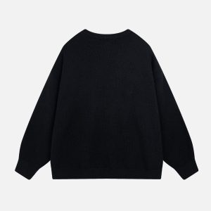 Concert Outfit Fun Embroidery Sweater