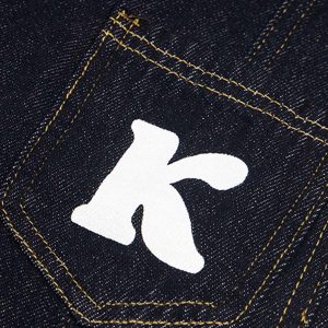 Concert Outfit Fun Letter Pocket Barrel Jeans